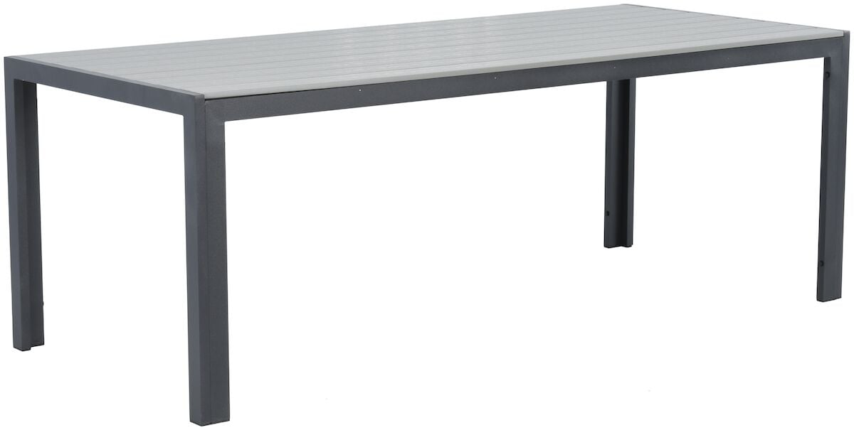 Saarni aintwood pöytä 205x90 cm musta/harmaa