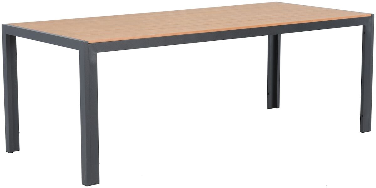 Saarni aintwood pöytä 205x90 cm musta/ruskea