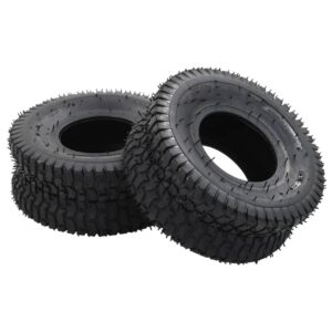 Kottikärryn renkaat 2 kpl 15x6.00-6 4PR kumi - Musta