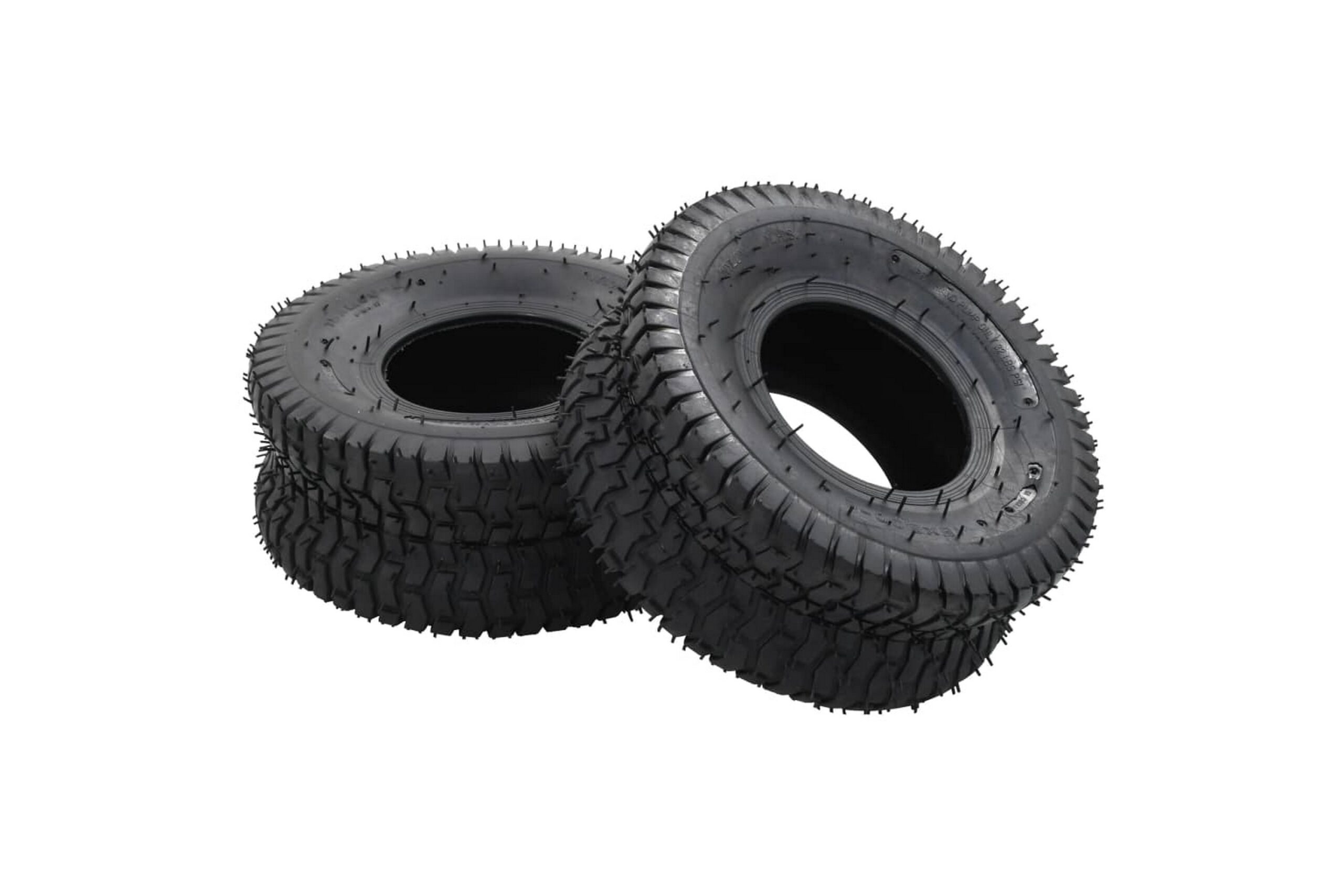 Kottikärryn renkaat 2 kpl 15x6.00-6 4PR kumi - Musta