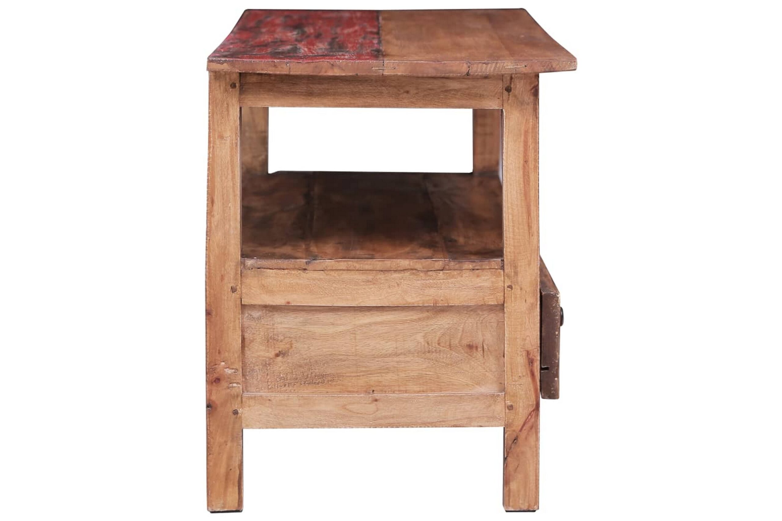 TV-taso 90x40x50 cm täysi kierrätetty puu - Ruskea