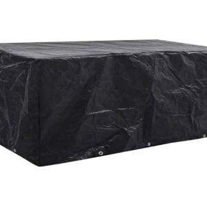 Puutarhahuonekalujen suojat 2 kpl 10 purjerengasta 229x113cm - Musta