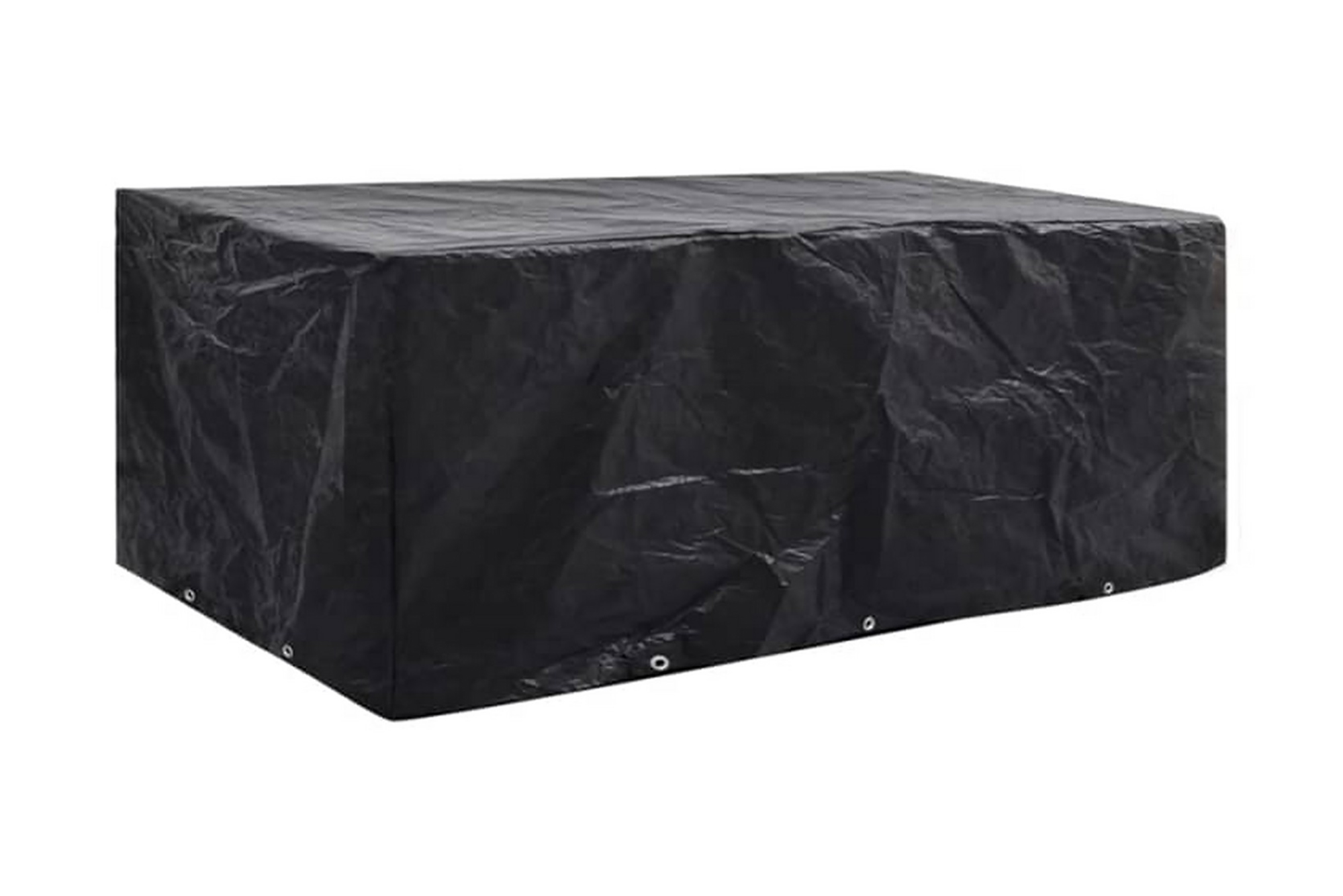 Puutarhahuonekalujen suojat 2 kpl 10 purjerengasta 229x113cm - Musta