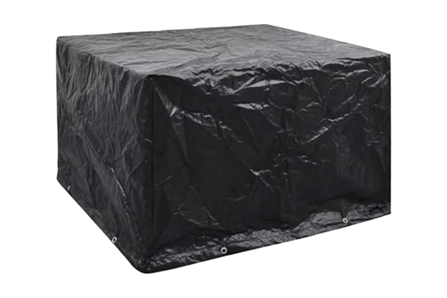 Puutarhakalustesuojat 2kpl 4 hengen 8 purjerengasta 113x113c - Musta