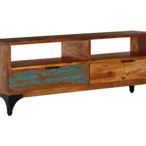 TV-taso 118x35x45 cm kierrätetty puu - Ruskea