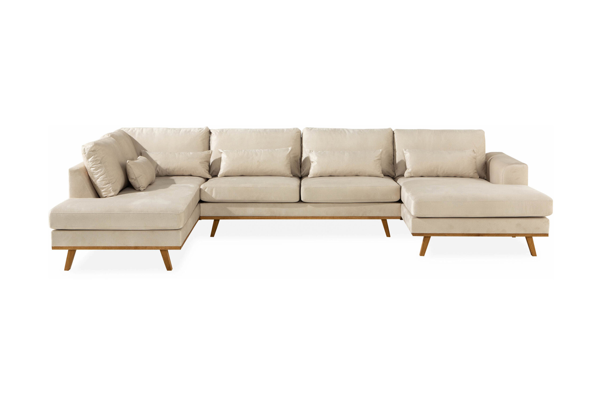 U-sohva Haga Sametti - Beige