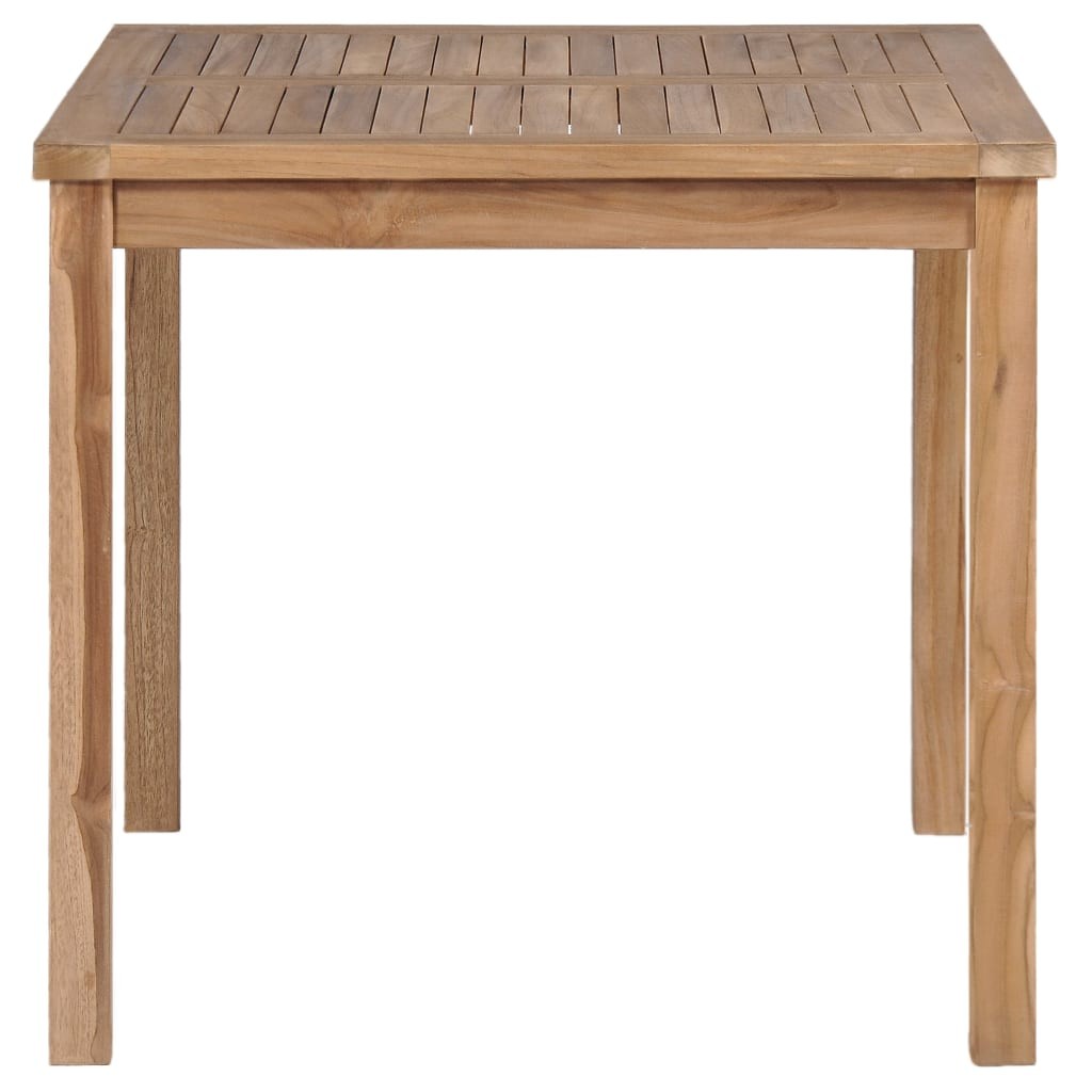 Puutarhapöytä 80x80x77 cm tiikki - Ruskea