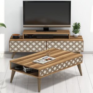 TV-kalustepaketti Amtorp 140 cm - Ruskea
