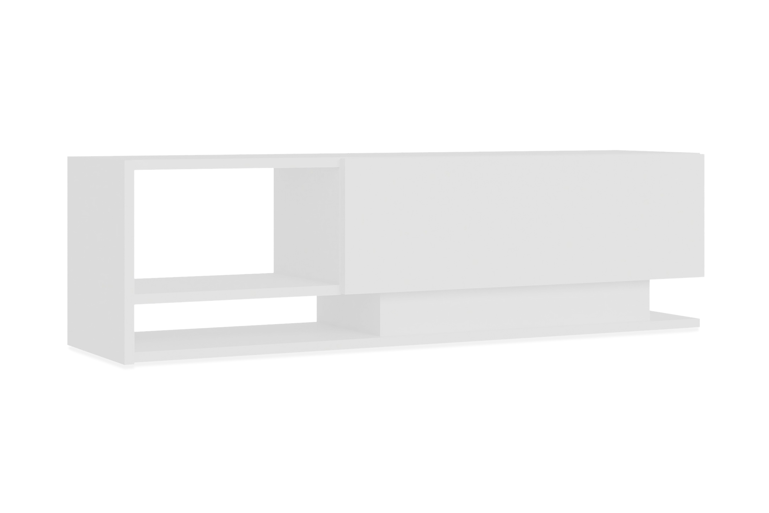 TV-taso Dumö 120 cm - Valkoinen