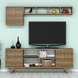 TV-kalustepaketti Amtorp 160 cm - Ruskea