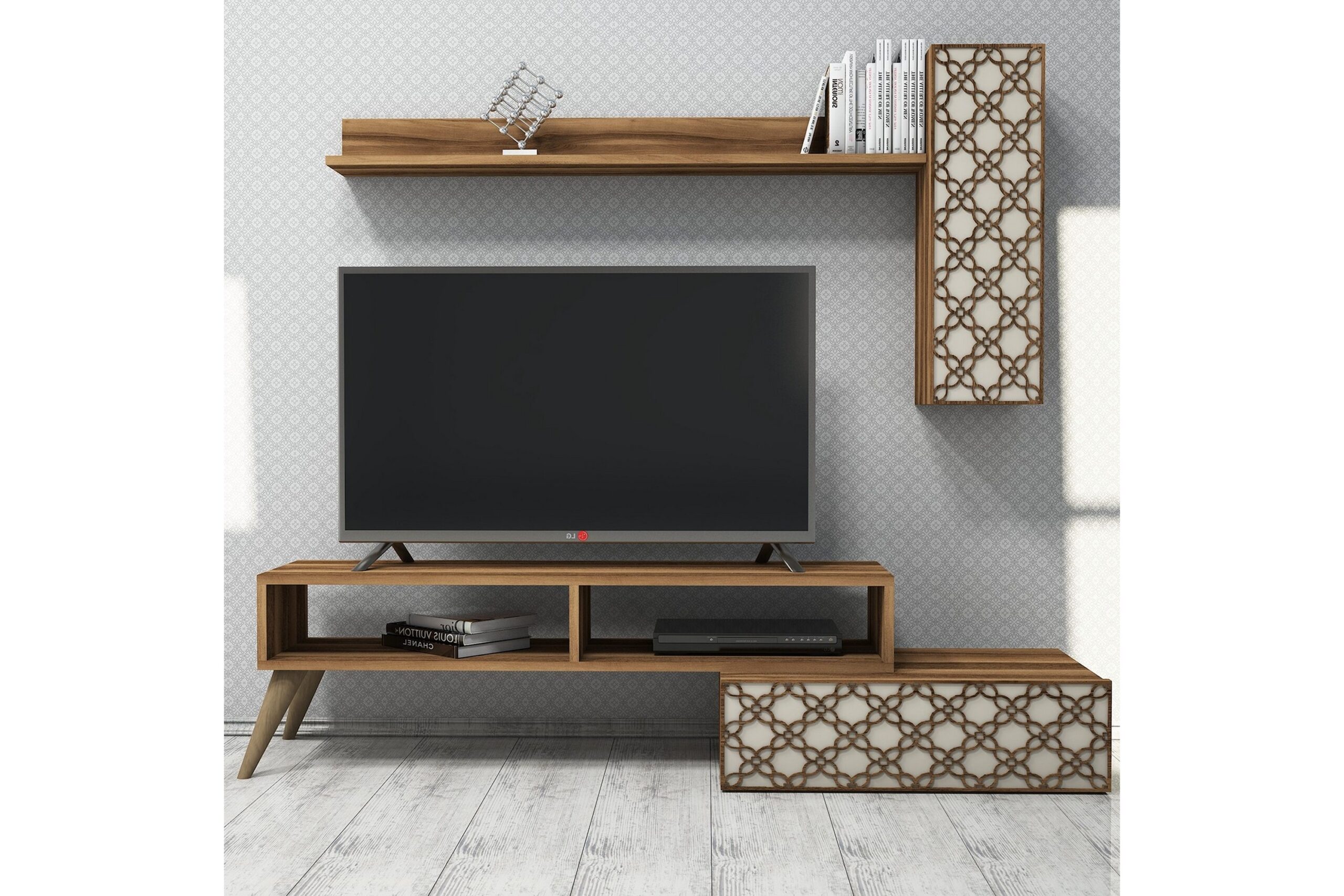 TV-kalustepaketti Amtorp 150 cm - Ruskea