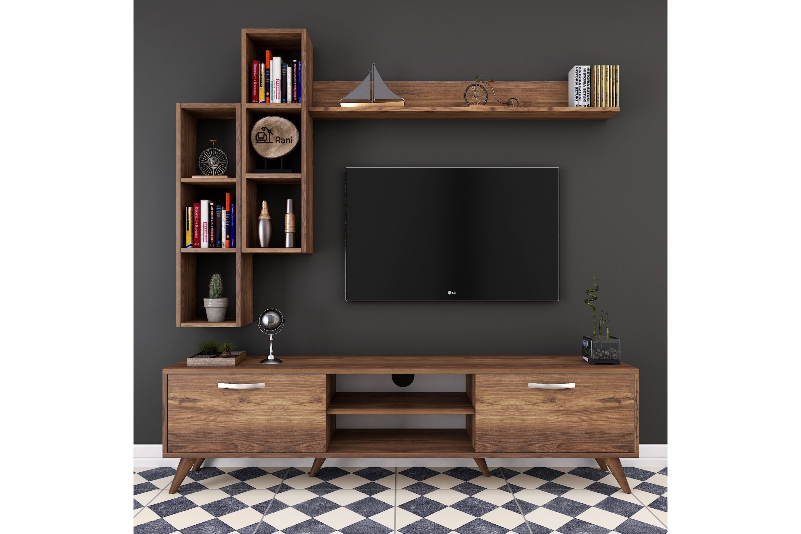 TV-kalustepaketti Horveryd 180 cm - Ruskea