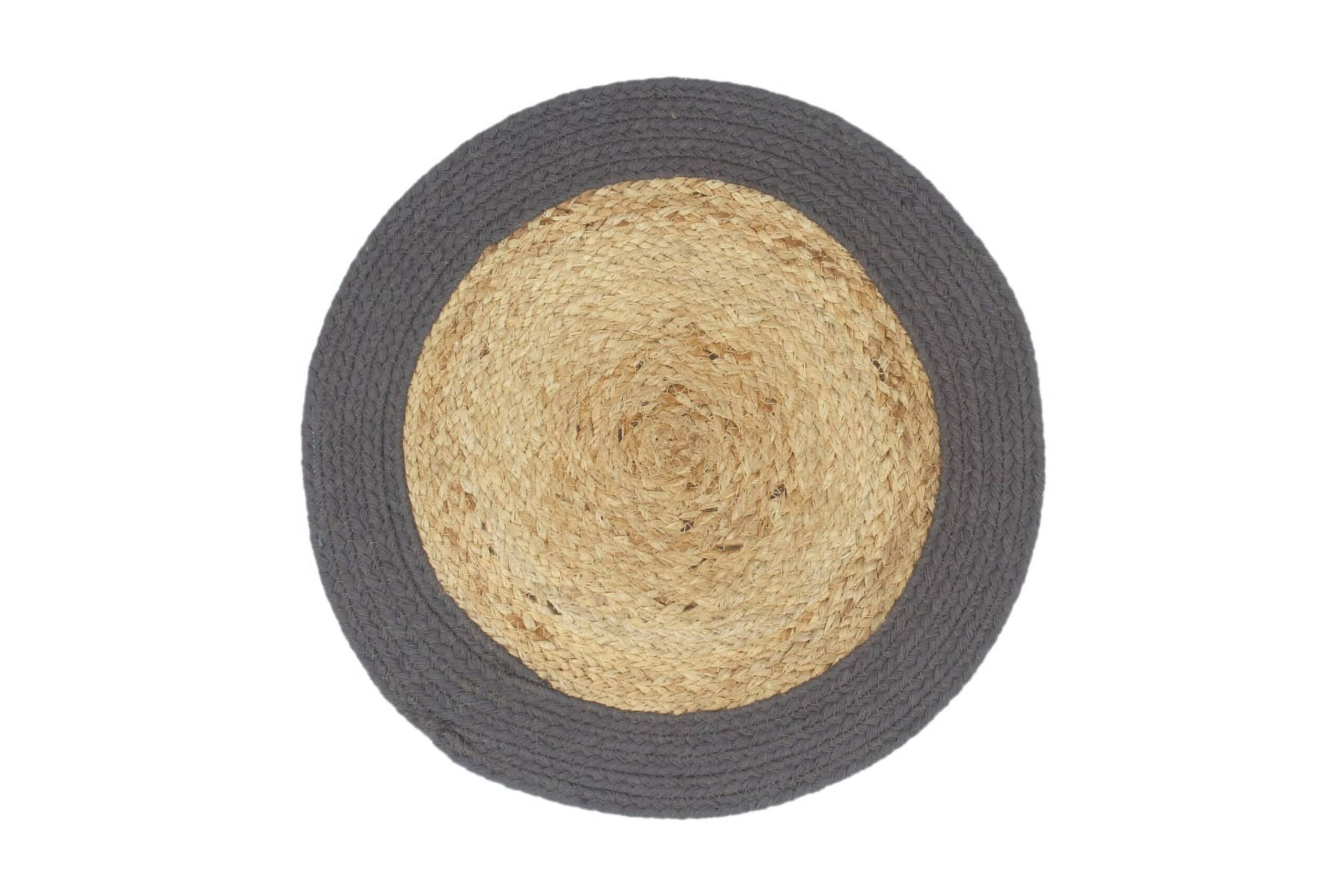 Tabletit 4kpl luonnollinen/antrasiitti 38cm juutti & - Harmaa