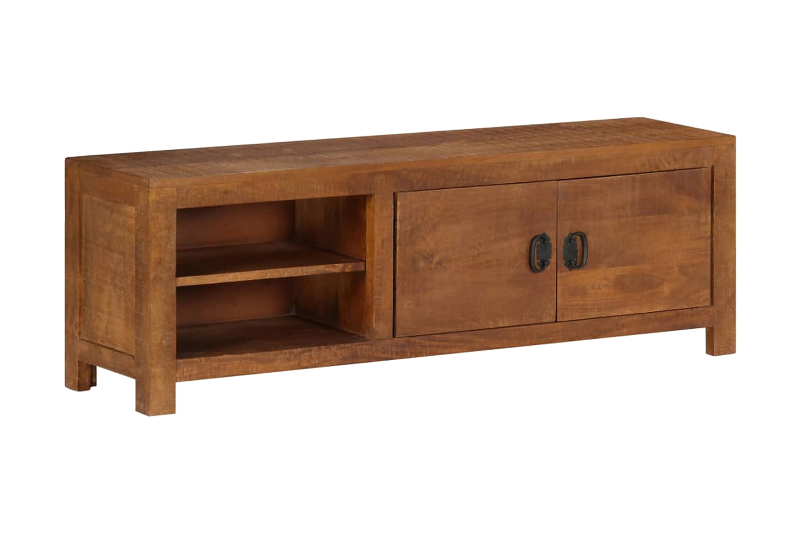 TV-taso 120x40x30 cm täysi mangopuu - Ruskea