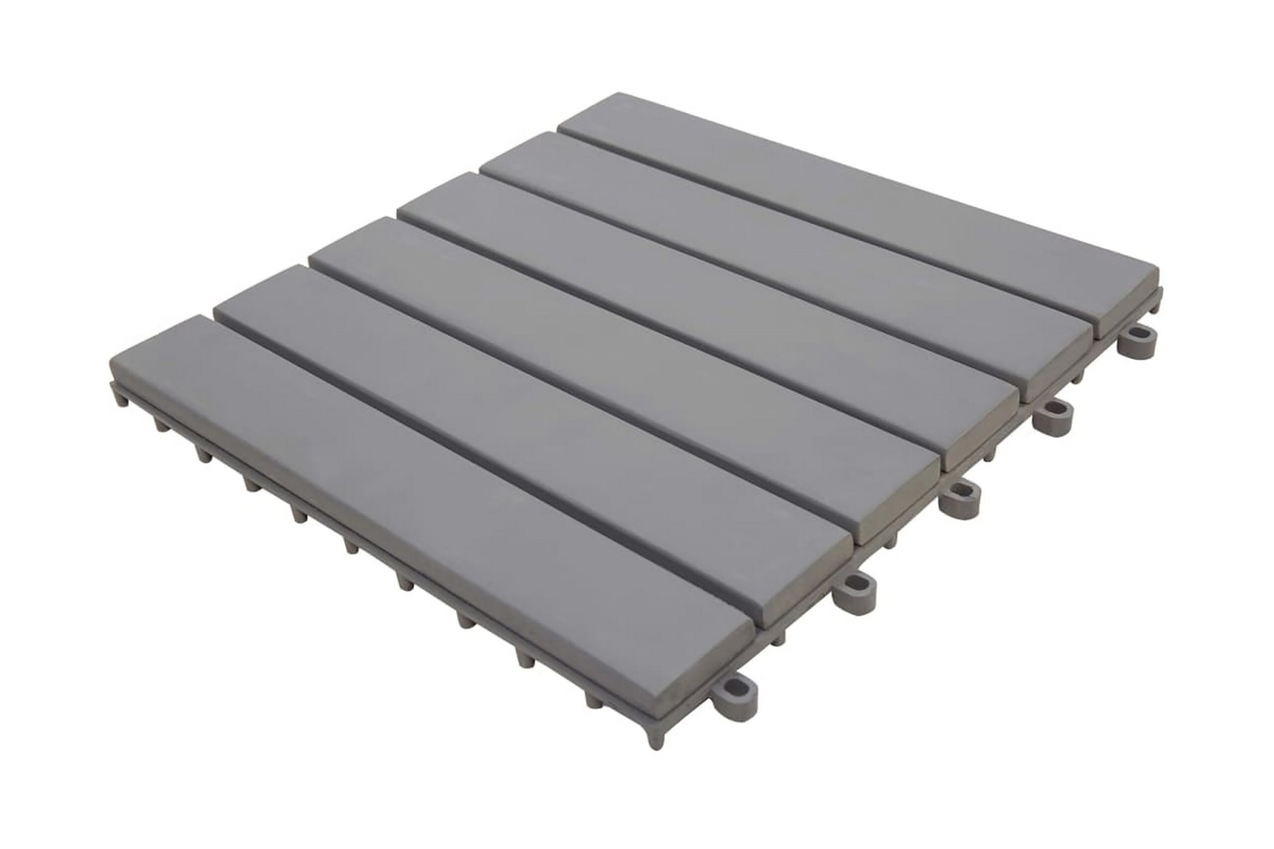 Terassilaatat 10kpl laveeraus 30x30cm täysi akaasiapuu - Harmaa