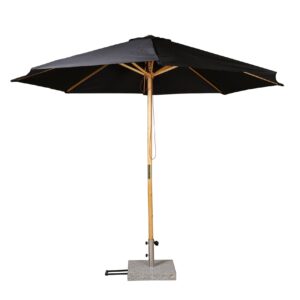 Aurinkovarjo Ixos 300 cm Musta/Luonnonväri - Venture Home