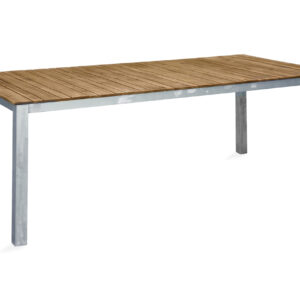 Ruokapöytä Zenia 200 cm - Hopea/Ruskea