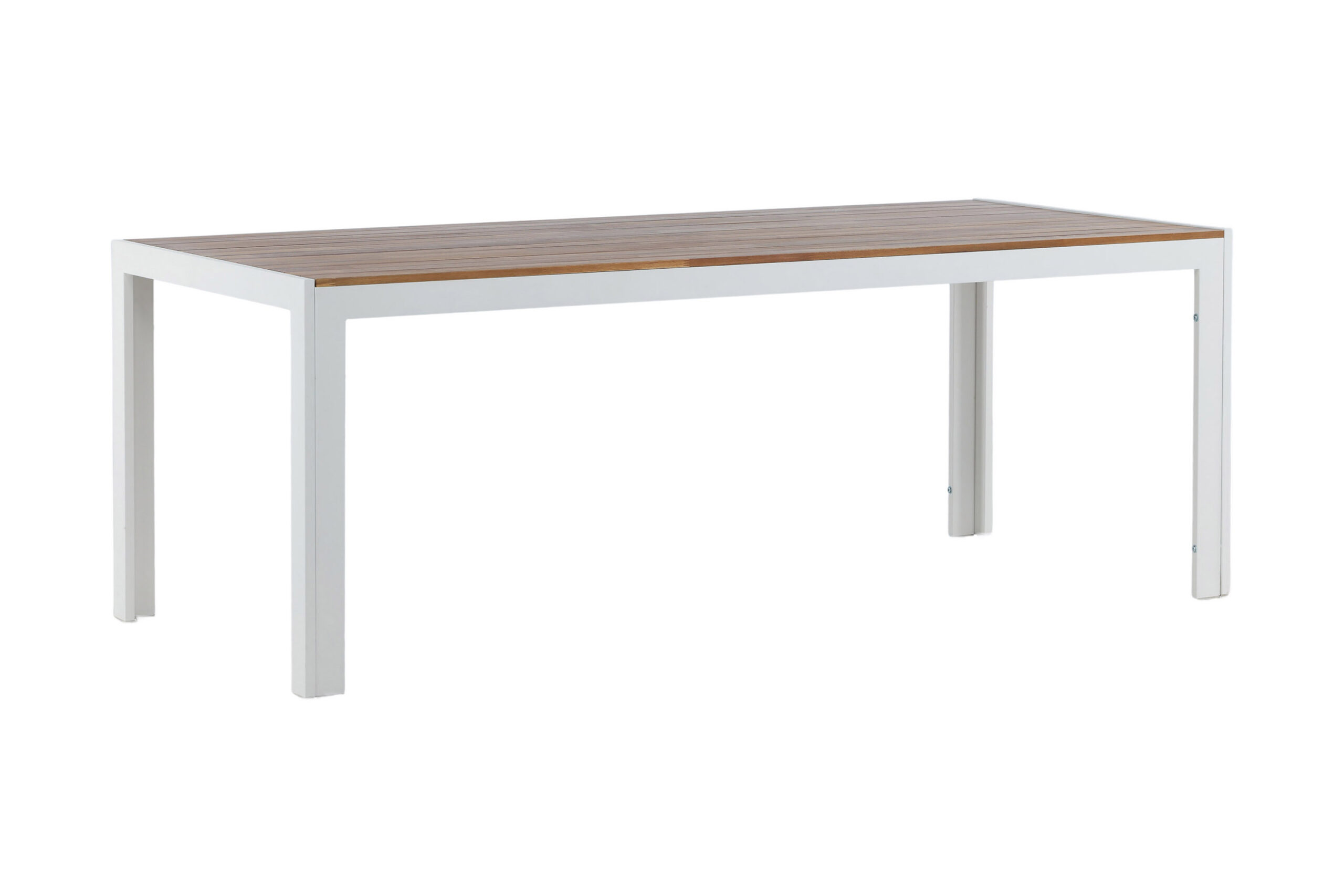 Ruokapöytä Bois 200 cm - Ruskea/Valkoinen