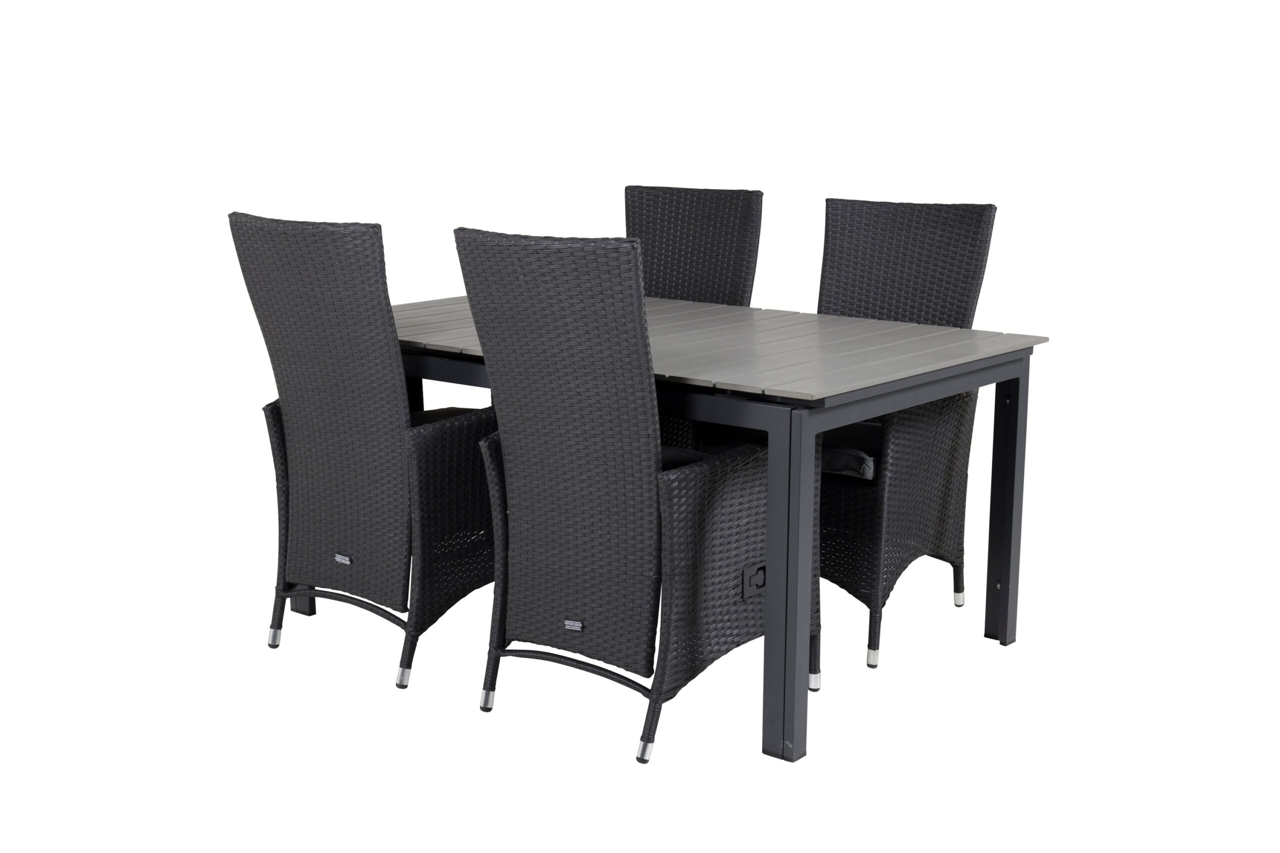 Ruokailuryhmä Levels Jatkettava 160 cm 4 Padova tuolia - Luonnonväri