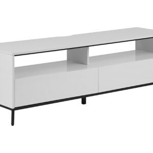 TV-taso Rodricks 150 cm LED-valaistuksella - Valkoinen