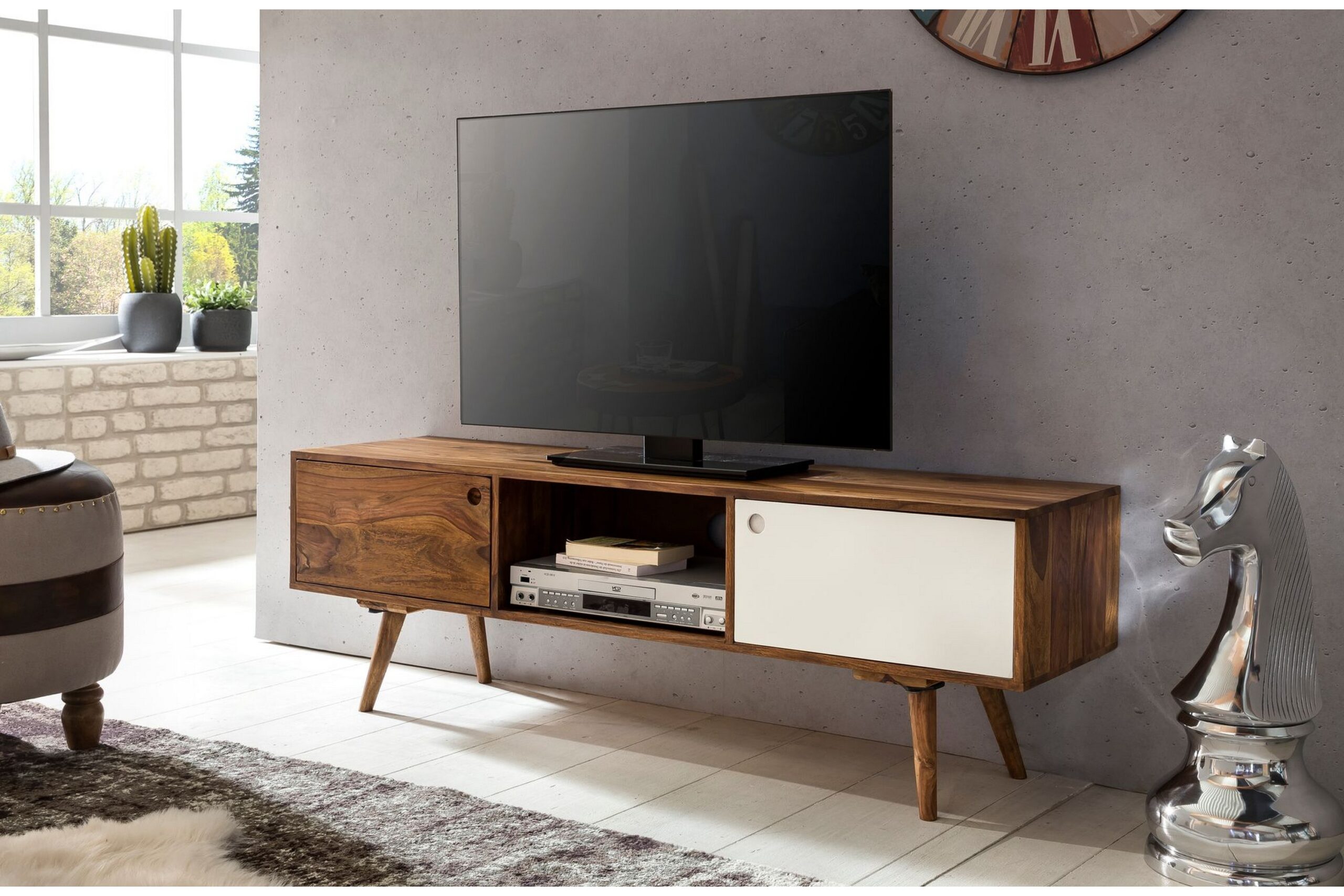 TV-taso Schacherer 140 cm - Puu/Luonnonväri