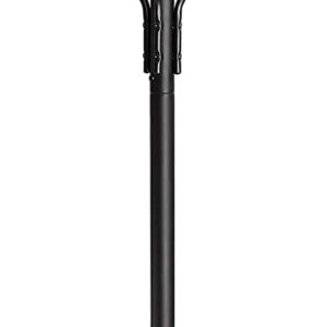 Naulakko 182 cm metallia, musta-tammea