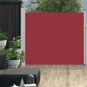 Sisäänvedettävä terassin sivumarkiisi 100x300 cm punainen - Punainen