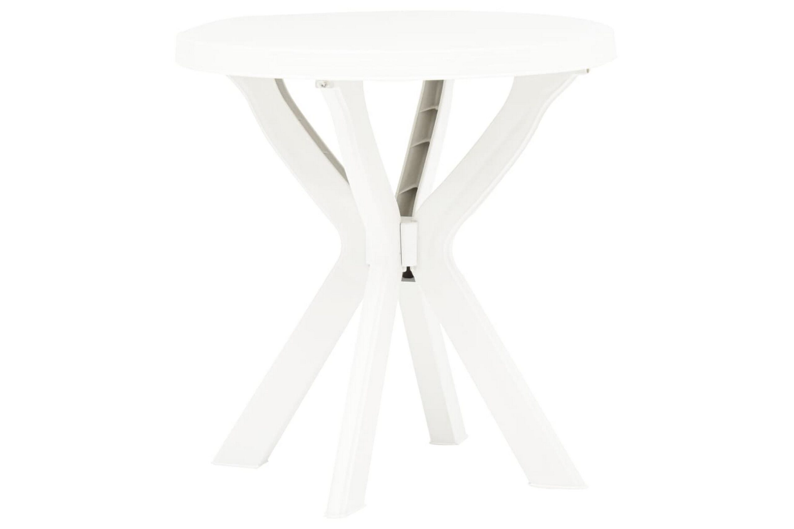 Bistropöytä valkoinen Ã˜70 cm muovi - Valkoinen