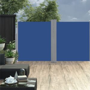 Sisäänvedettävä sivumarkiisi 170x600 cm sininen - Sininen