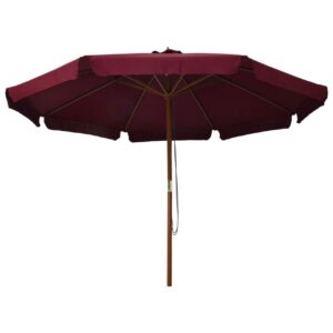 Aurinkovarjo puurunko 330 cm viininpunainen - Punainen