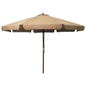 Aurinkovarjo puurunko 330 cm ruskeanharmaa - Ruskea