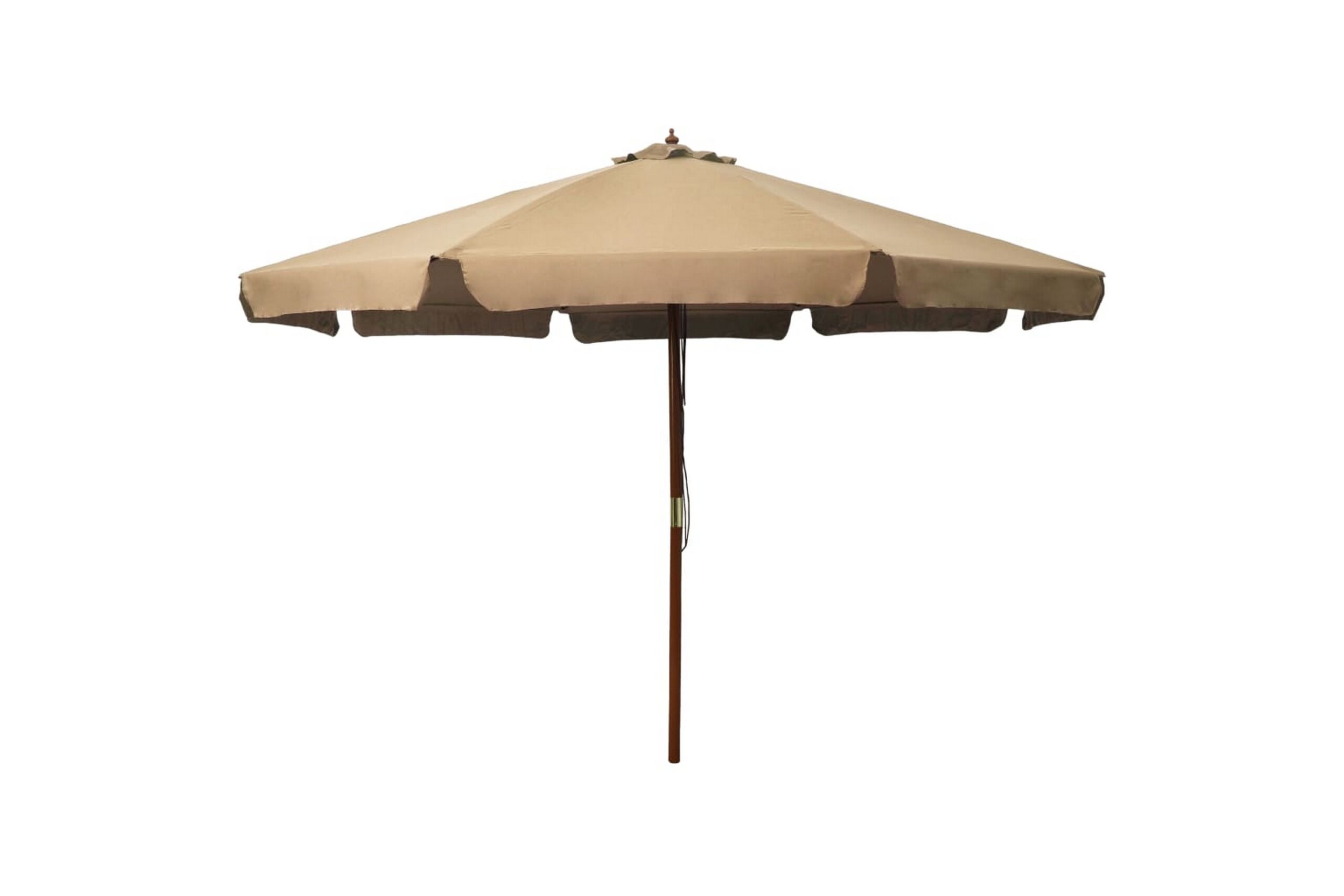 Aurinkovarjo puurunko 330 cm ruskeanharmaa - Ruskea