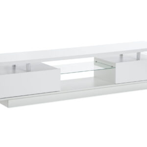TV-taso Laritstorp 180 cm 2 hyllyä LED-valaistus - Valkoinen