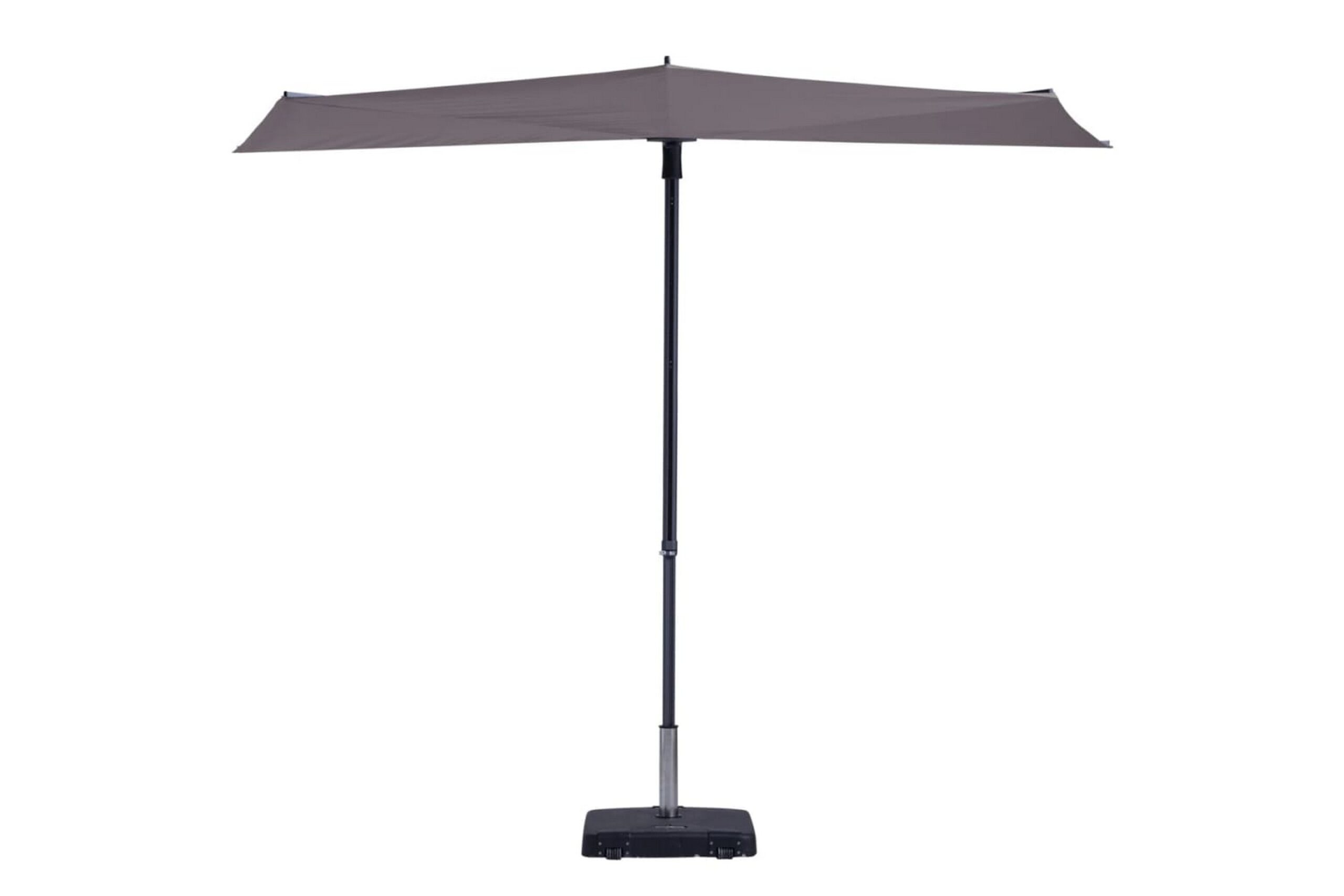 Madison Parvekkeen Päivänvarjo Sun Wave 270x150cm Taupe - Ruskea