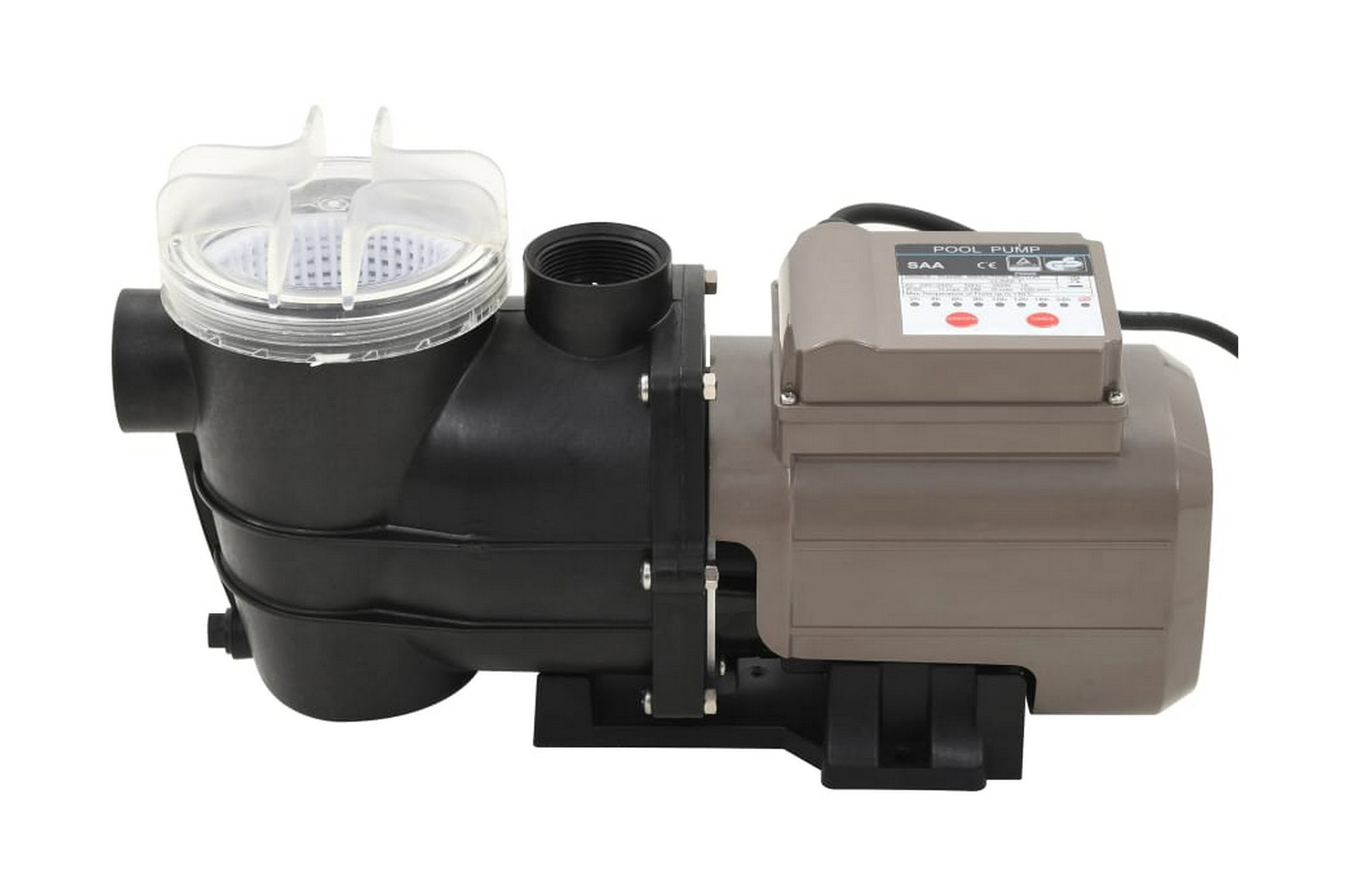 Uima-altaan pumppu ajastimella musta 0,25 HV 8 000 l/h - Musta