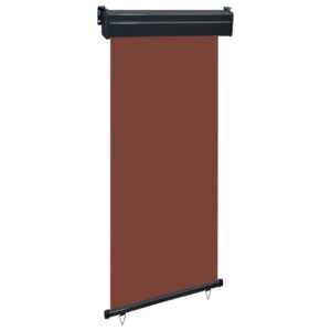 Parvekkeen sivumarkiisi 100x250 cm ruskea - Ruskea