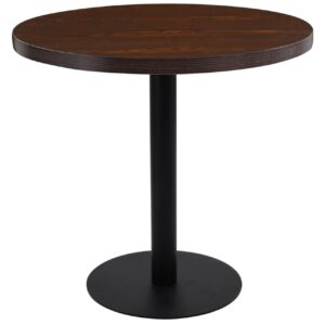 Bistropöytä tummanruskea 80 cm MDF -