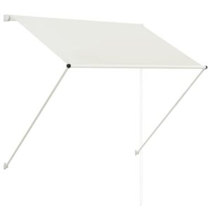 Sisäänkelattava markiisi 100x150 cm kerma - Kerma