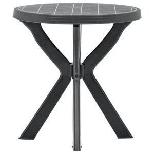 Bistropöytä antrasiitti Ã˜70 cm muovi - Antrasiitti