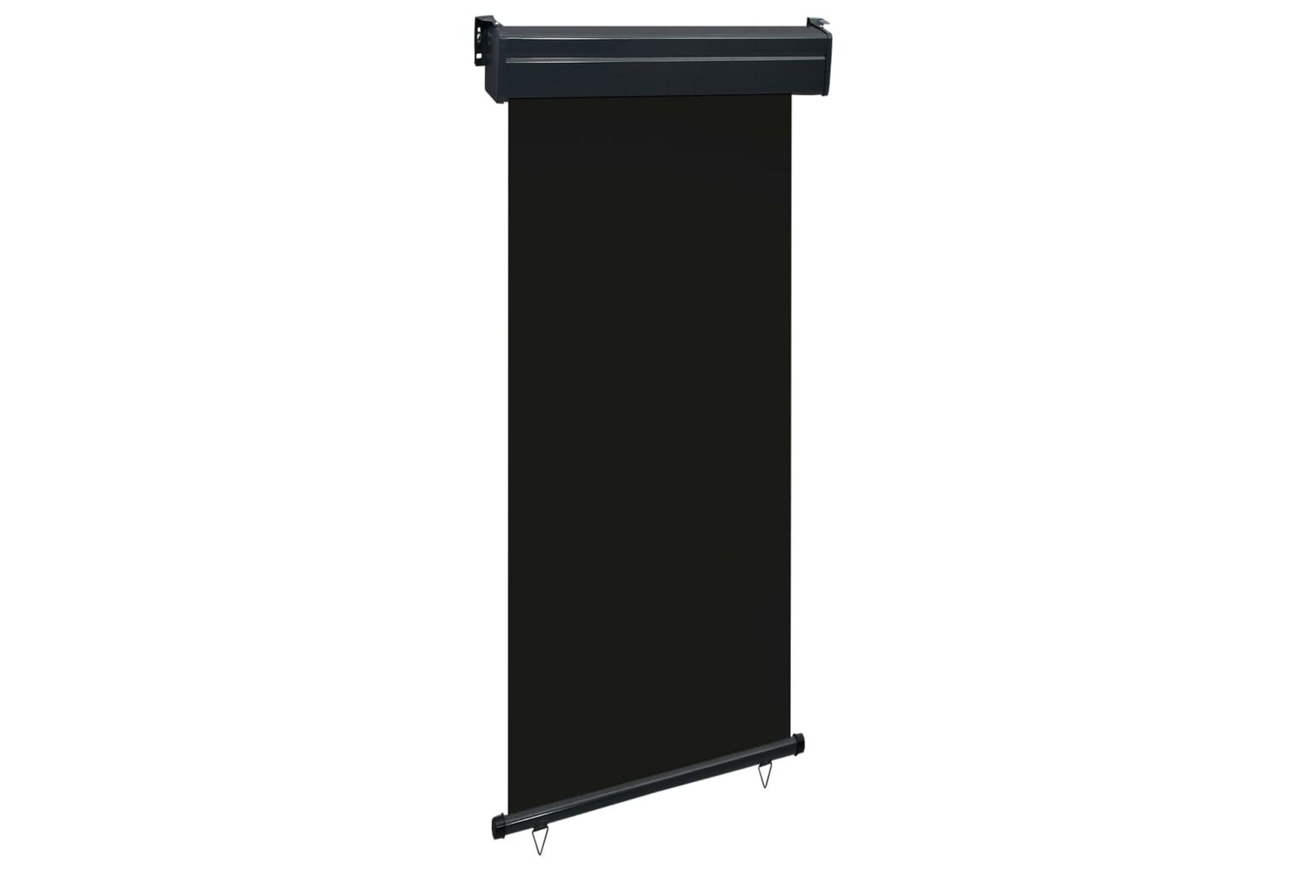 Parvekkeen sivumarkiisi 100x250 cm musta - Musta