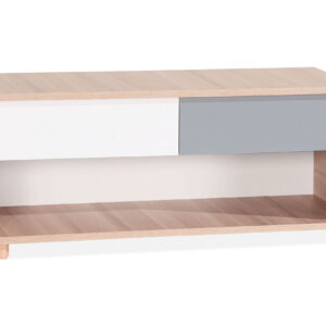 TV-taso Evolve 120 cm Luonnonväri/Valkoinen/Harmaa - VOX