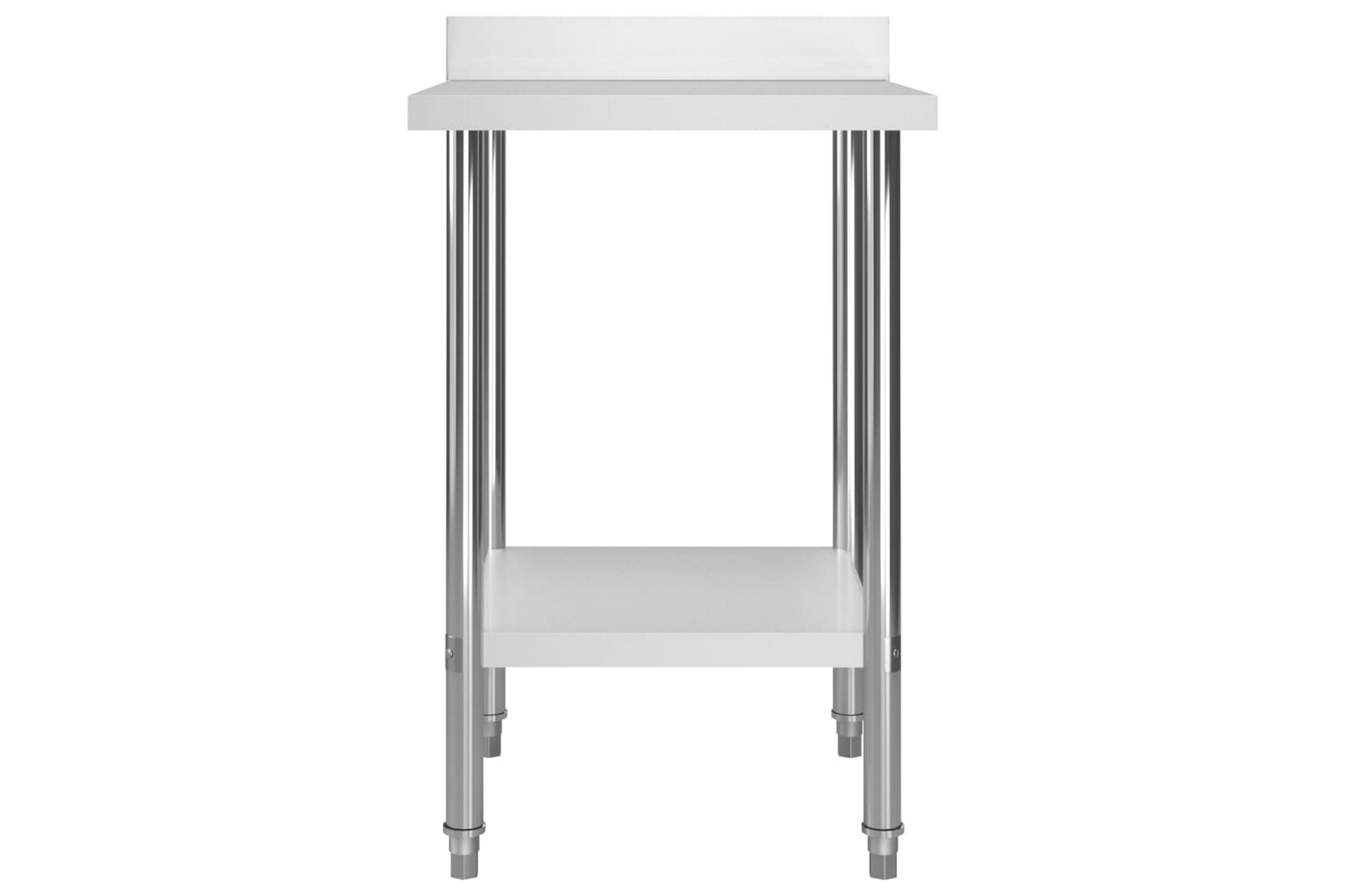 Keittiön työpöytä roiskesuojalla 60x60x93cm teräs -