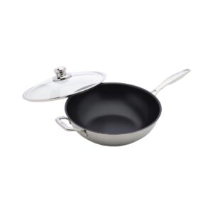 Prestige clad -wokkipannu ja lasikansi ø 32 cm