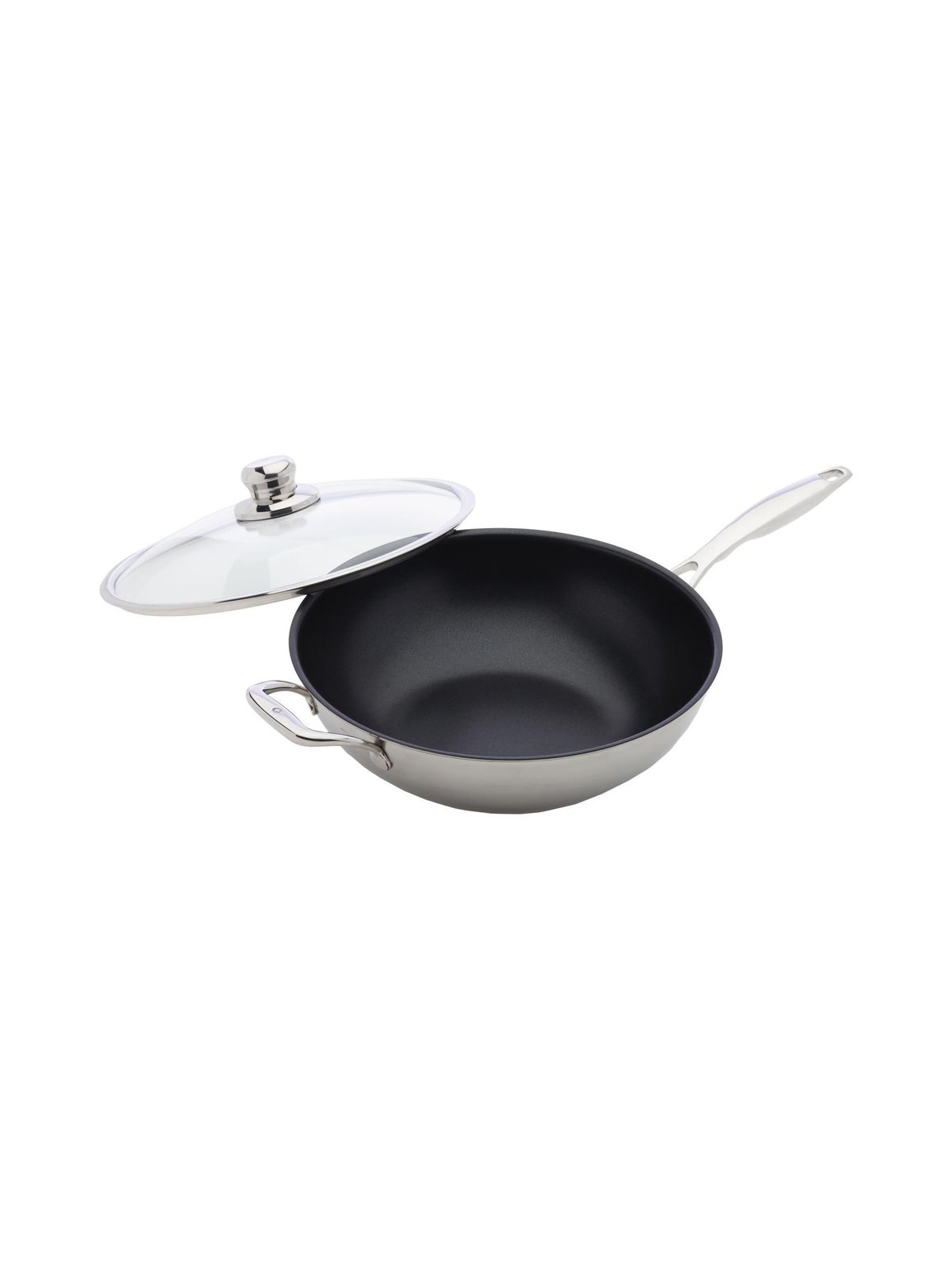 Prestige clad -wokkipannu ja lasikansi ø 32 cm
