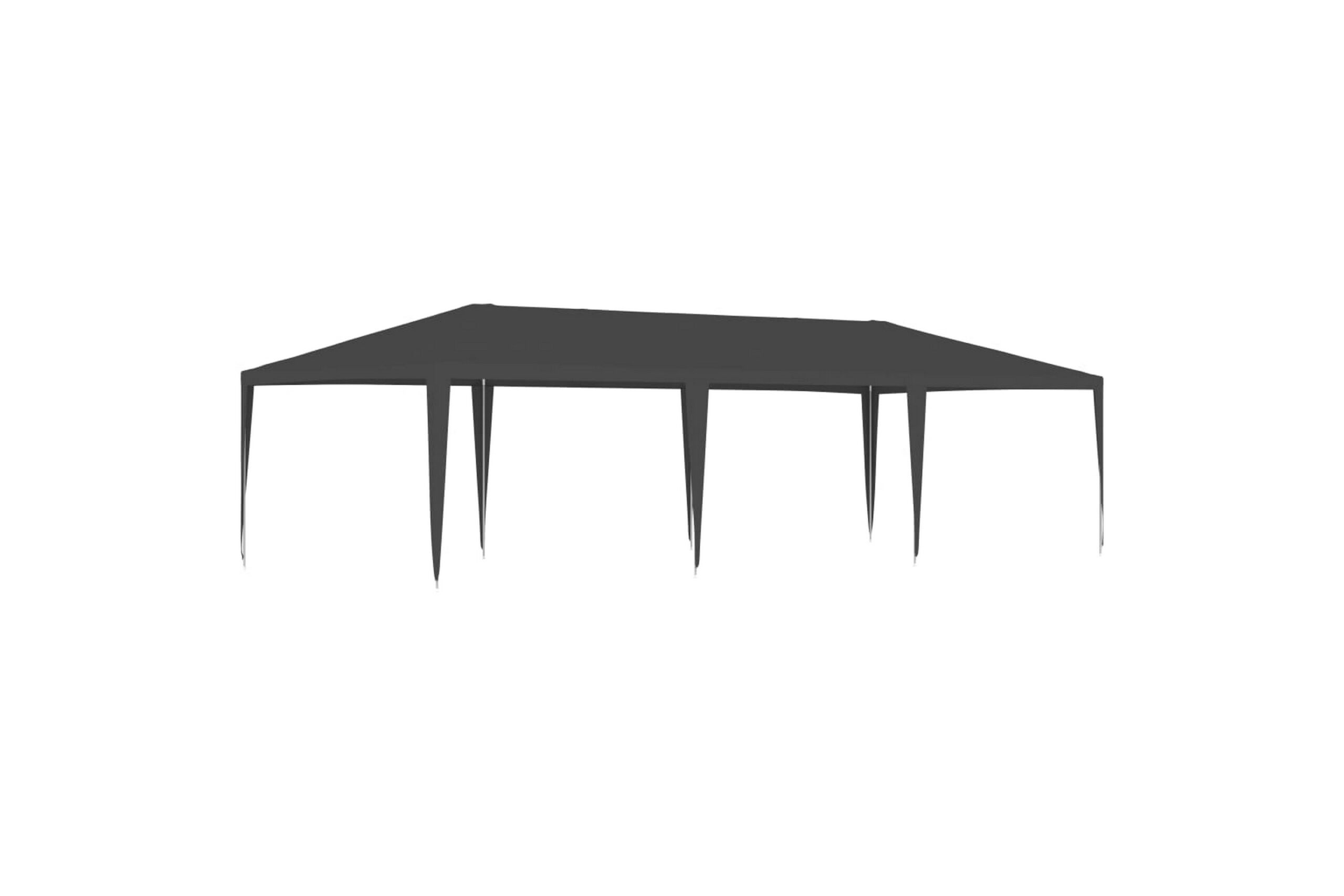 Ammattilaisten juhlateltta 4x9 m antrasiitti 90 g/m² - Antrasiitti