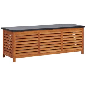 Puutarhan varastolaatikko 150x50x55 cm täysi eukalyptuspuu -