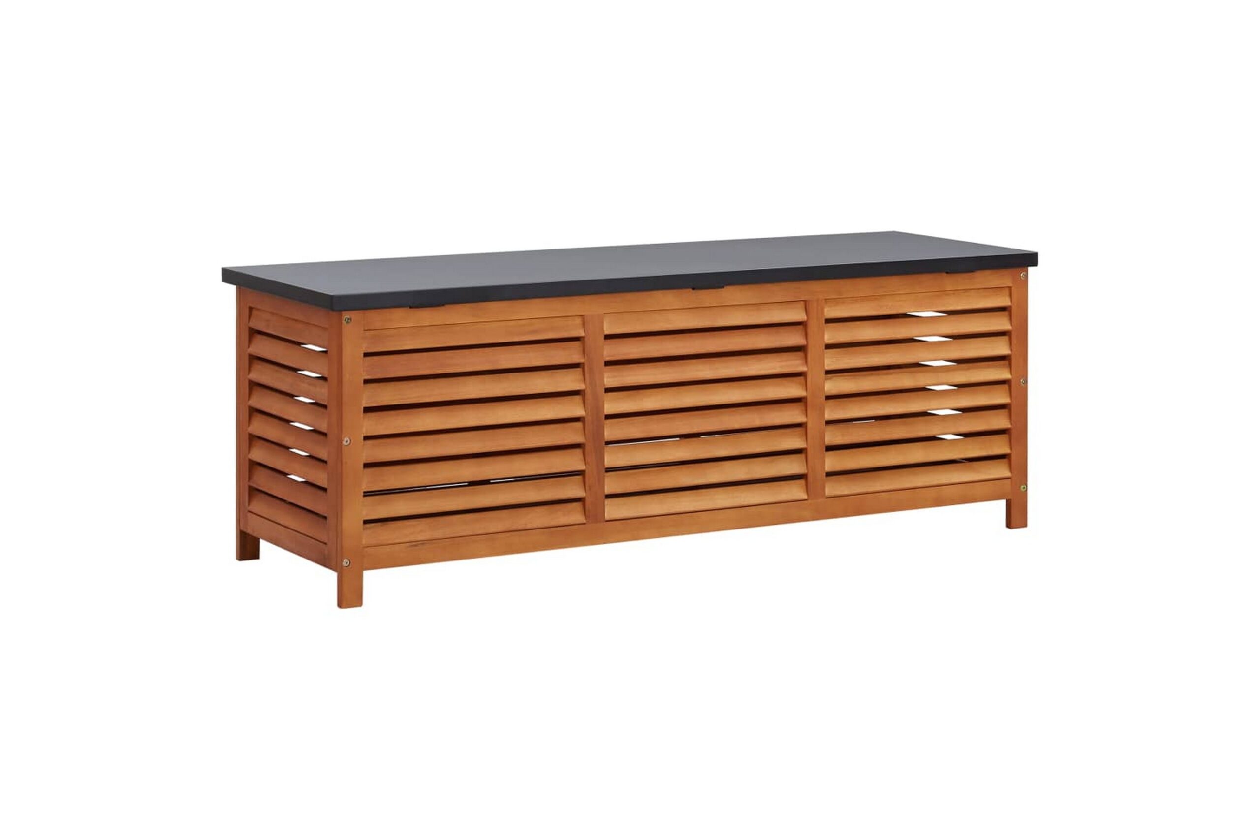 Puutarhan varastolaatikko 150x50x55 cm täysi eukalyptuspuu -