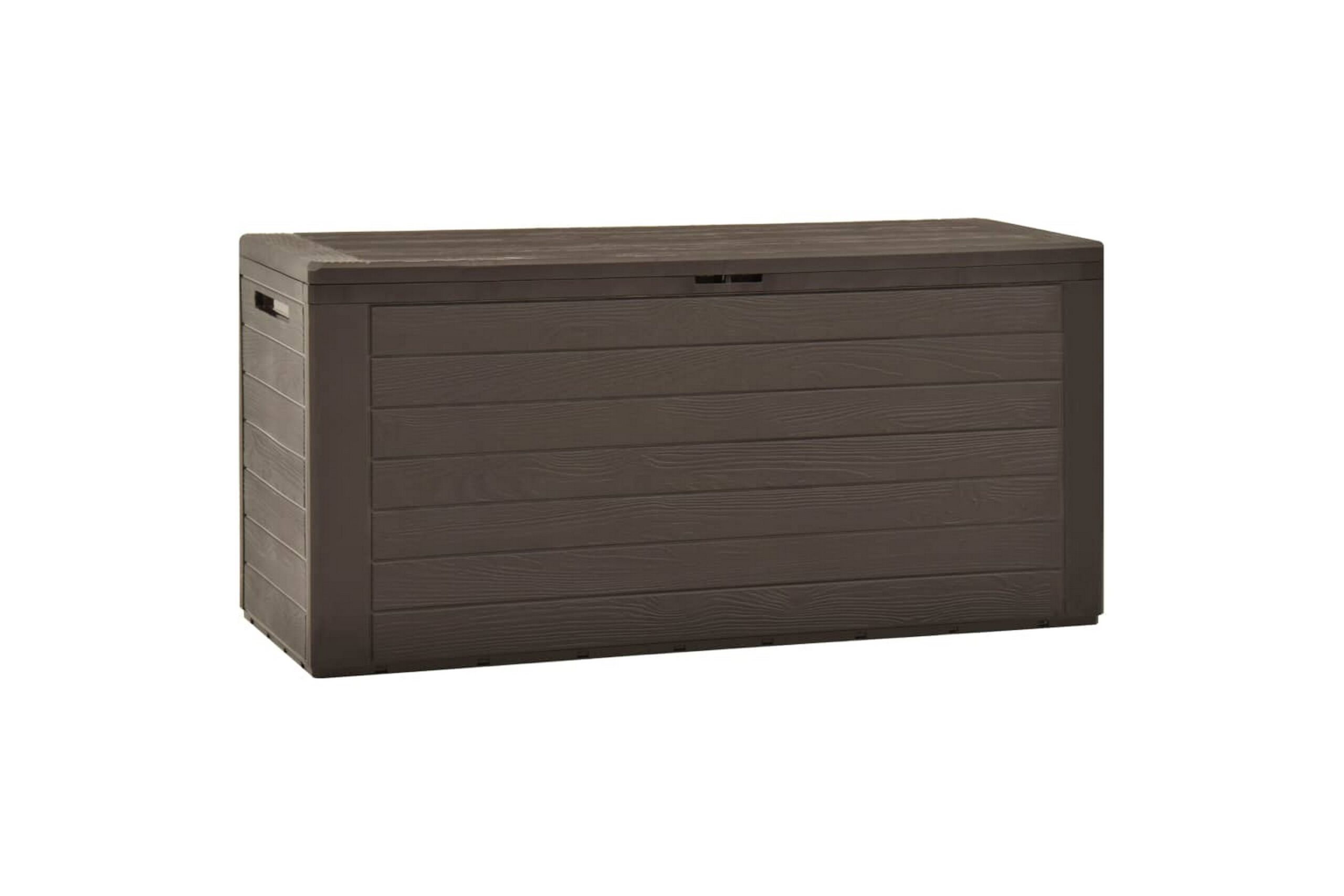 Puutarhan varastoarkku ruskea 116x44x55 cm -
