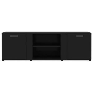 TV-taso musta 120x34x37 cm lastulevy - Musta