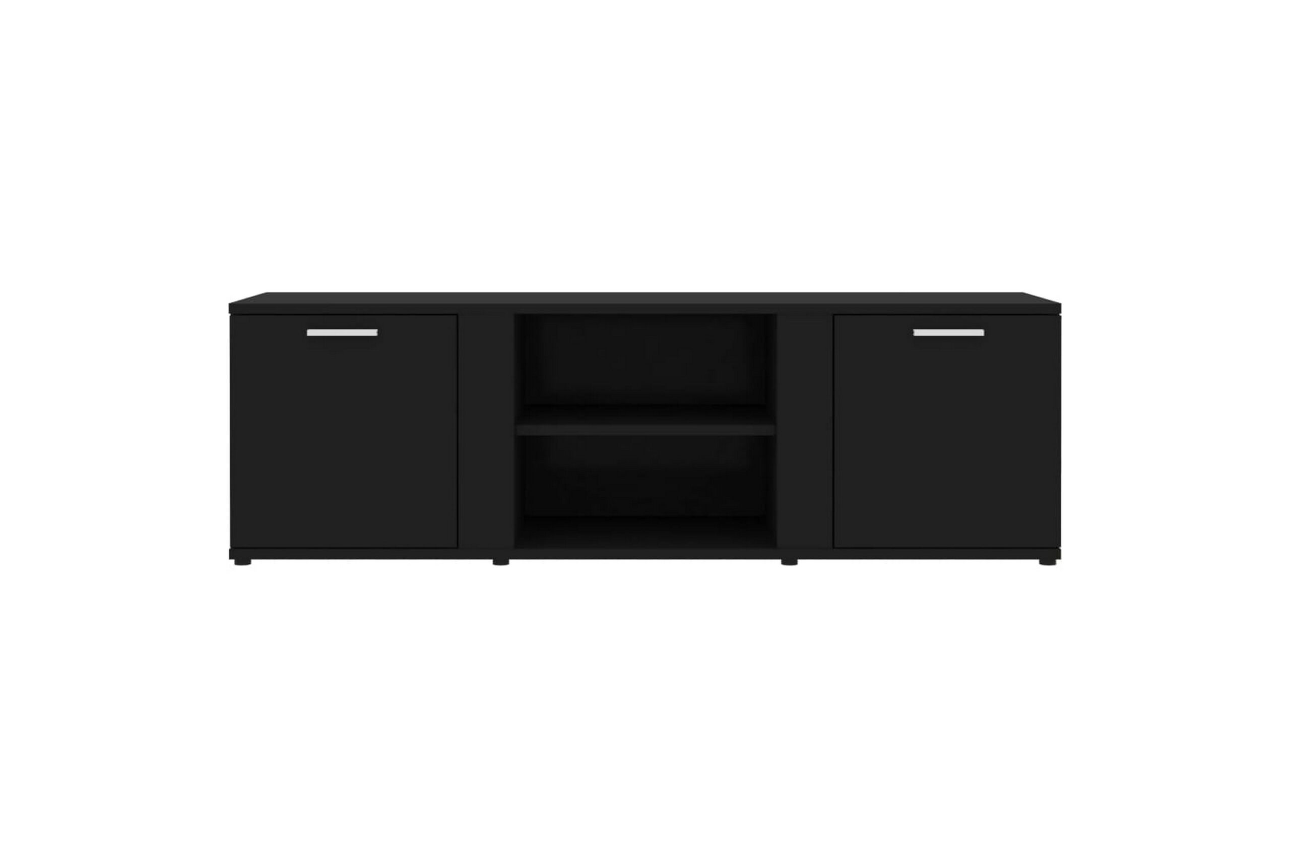 TV-taso musta 120x34x37 cm lastulevy - Musta